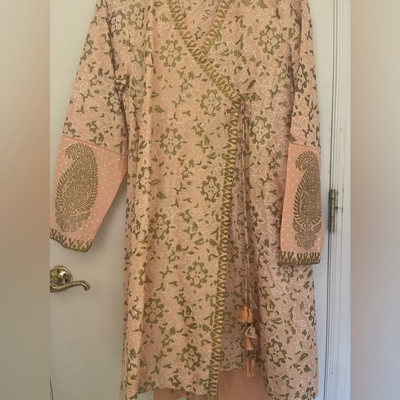 Sapphire Indian Pakistani desi angrakha - Picture 4 of 6